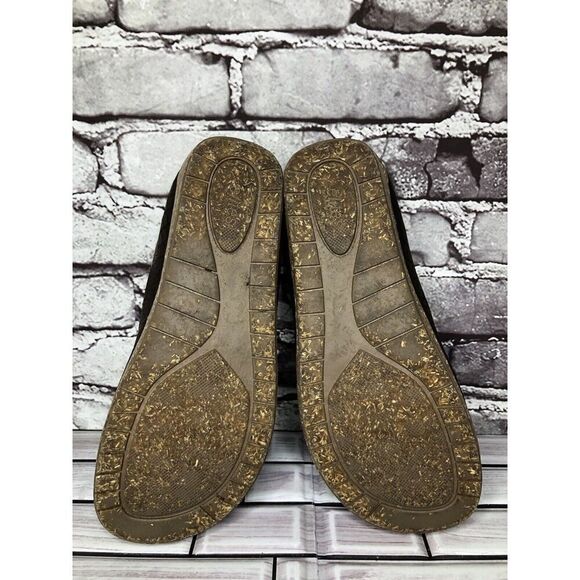 Elite By Walking Cradles Brown Leather Croc Comfort SlipOn Cork Clogs Women Sz 8 - Picture 11 of 16